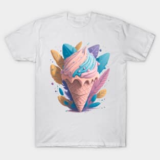 ice cream graffiti illustration T-Shirt